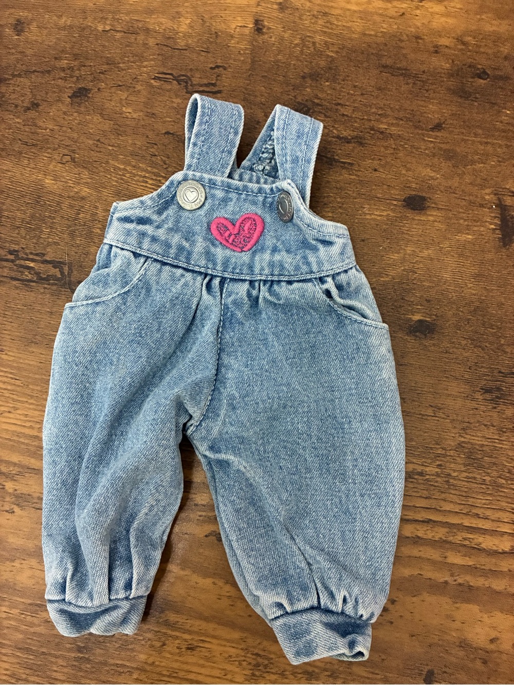 Vintage My Twinn Cuddly Sisters Denim Overalls for Doll